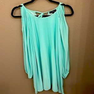 Very J Small Flowy Boho Dress in Mint